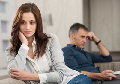 Divorced couple on mediation